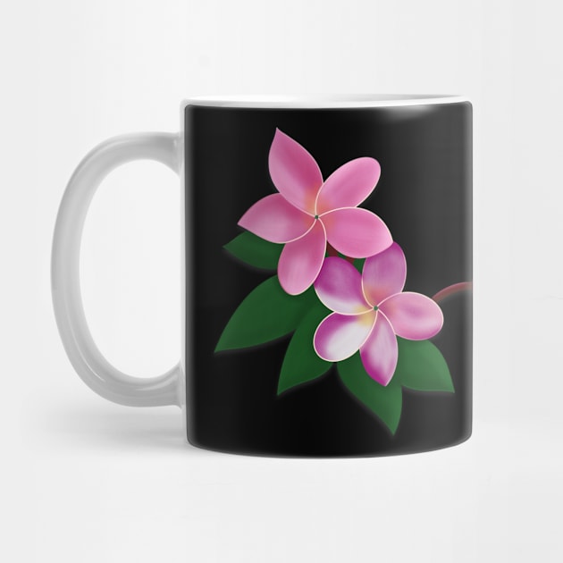 Pink Plumeria Flower by Gsallicat